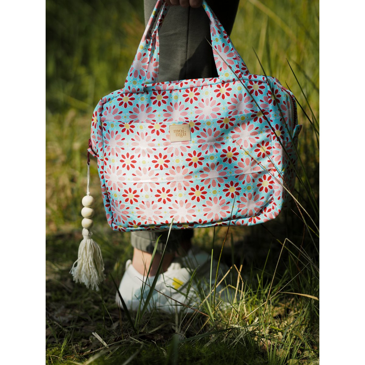 Make-Up Tasje Set "Rode Bloemen"