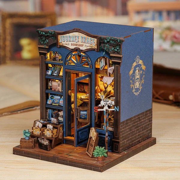 Cutebee, 3D Diy Huisje, Journey Trace Bookshop, Cwgc204,15,5X16X18Cm