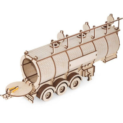 Eco Wood Art (Ewa) 3D Houten Puzzel Tank Semitrailer For Truck Road King, 3410, 39,7X10,8X20Cm
