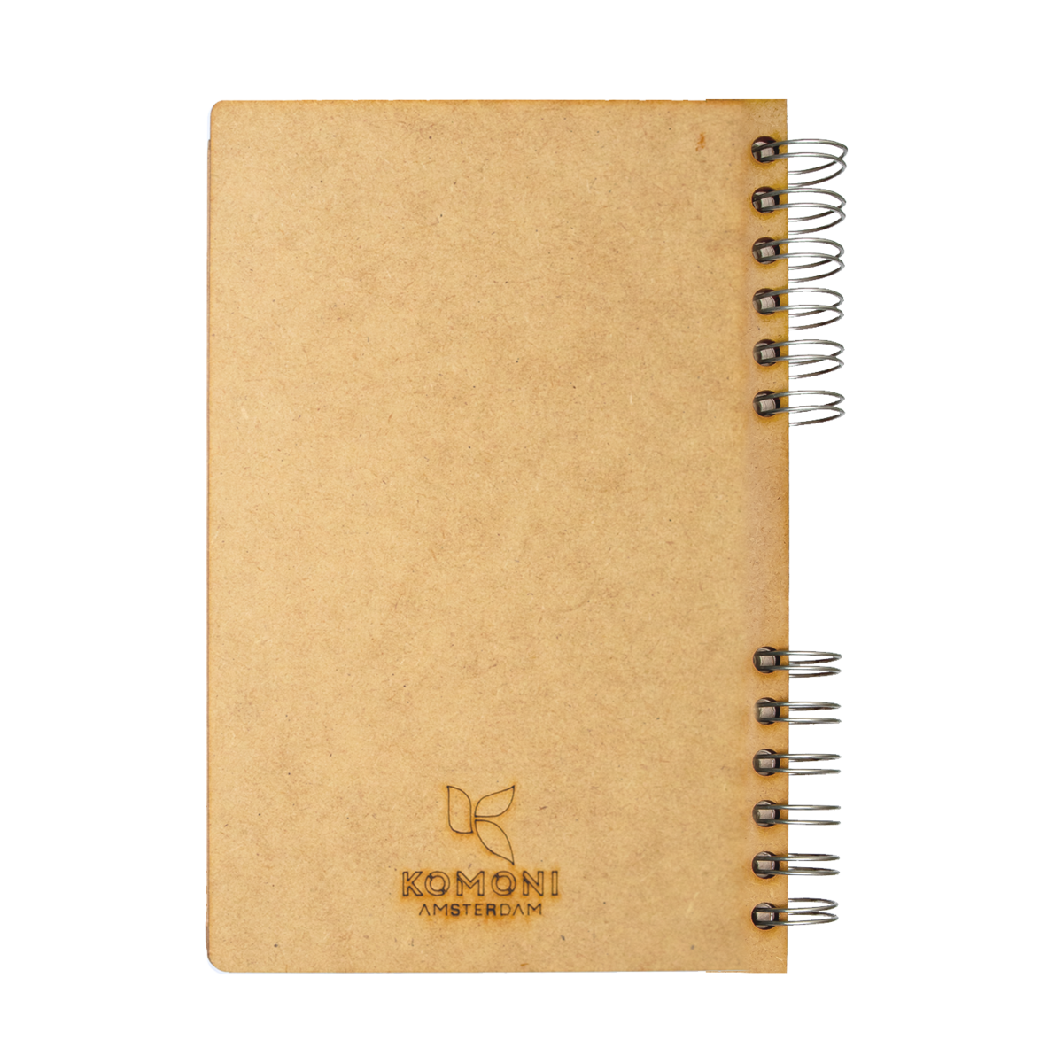 Duurzaam Houten Notitieboek – Komoni – Black Cat – Zwarte - Kat - Gerecycled Papier – Navulbaar – Zkat5B