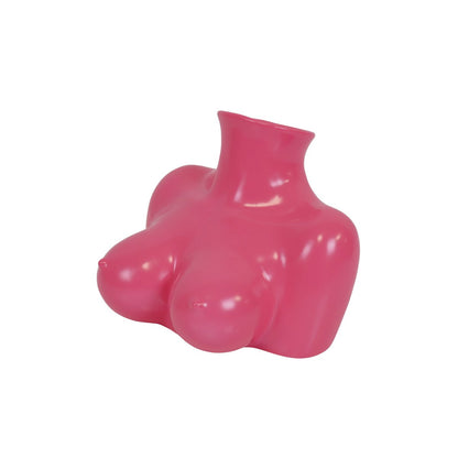 Vaas - Borsten - Keramiek - Neon Roze - 6,5X12,5X13Cm