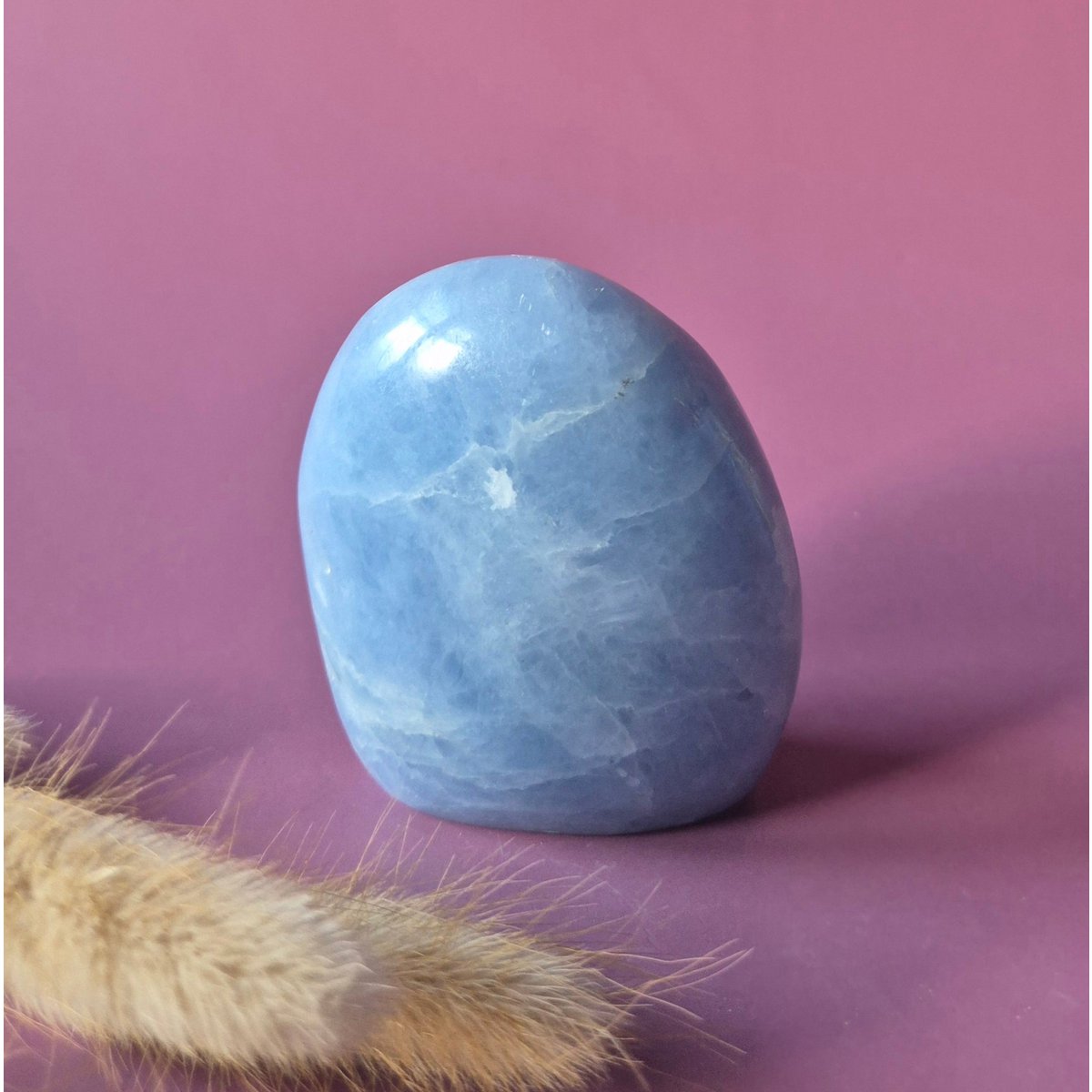 Edelsteen Celestien Freeform – Zachtblauwe Ruststeen