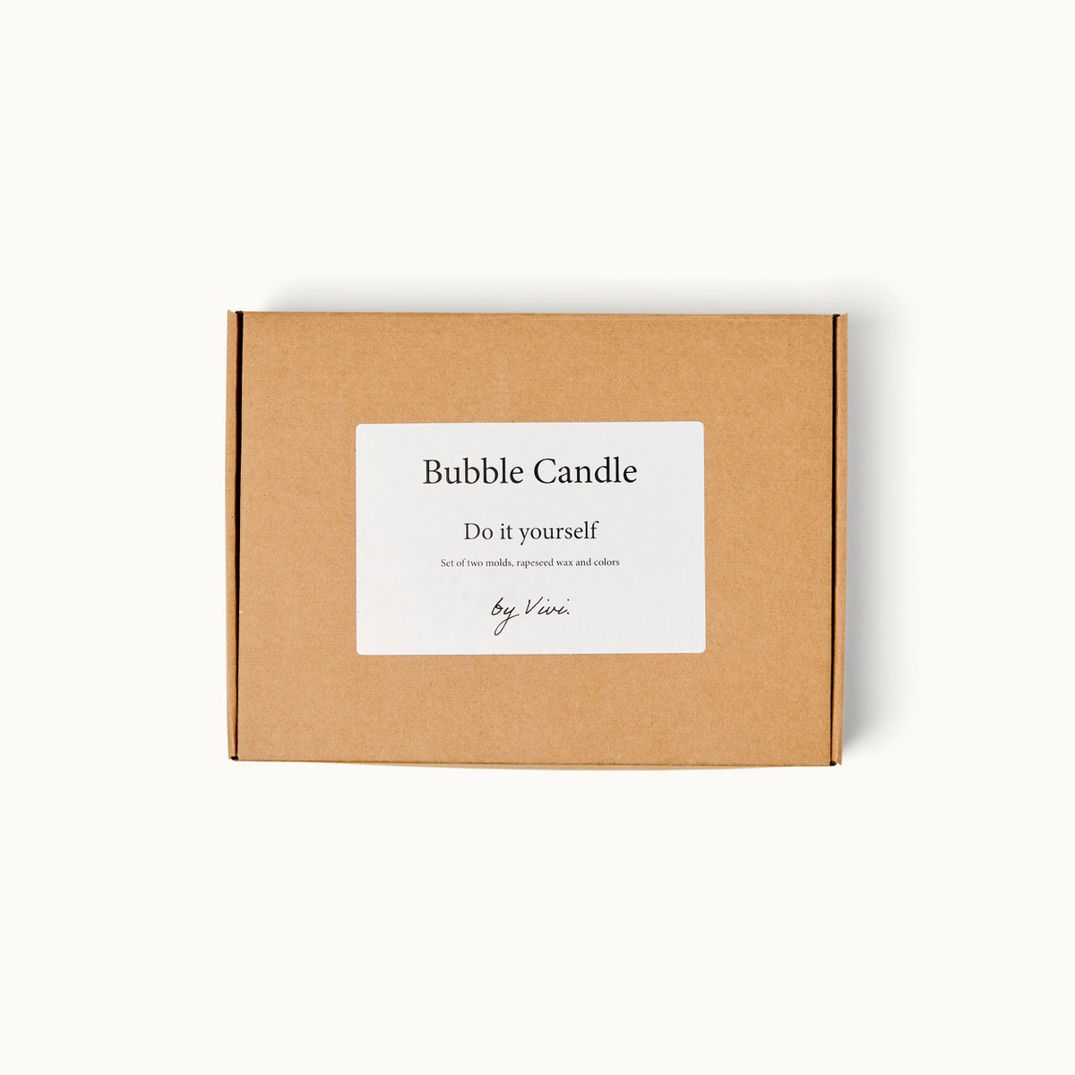 Diy Box Bubble Kerze
