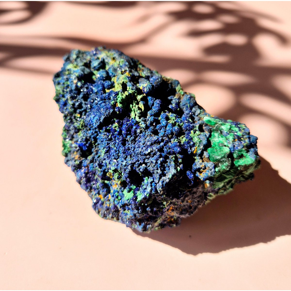 Xl Druzy Zeldzame Azuriet-Malachiet Ruwe Schitterende Edelsteen #9 424Gram – Sprankelende Natuurlijke Kracht