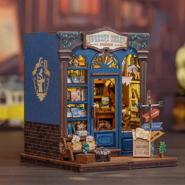 Cutebee, 3D Diy Huisje, Journey Trace Bookshop, Cwgc204,15,5X16X18Cm