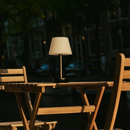 Zoë Zwarte Houten Oplaadbare Tafellamp