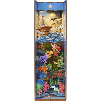 Tonecheer, Diy Book Nook, The Little Mermaid Bookend, Tq112, 18,2X8X24,5Cm