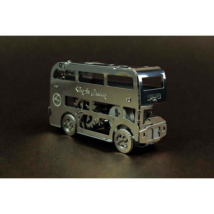 3D Metalen Bouwpakket, Cute Double Decker, Time For Machine, T4M38028, 9X3X5,2Cm