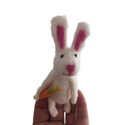 Frog And Bunny Finger Puppets/4Pc