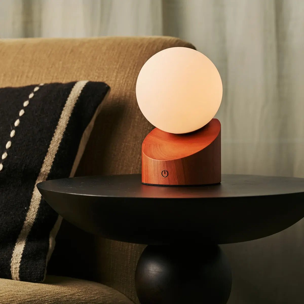 Morris Kastanjebruine Oplaadbare Lamp