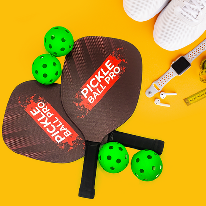 Pickleballset - Met 2 Rackets En 4 Ballen