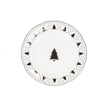 Bord - Kerstboom - Newbone China - 19,5X19,5X1,2Cm