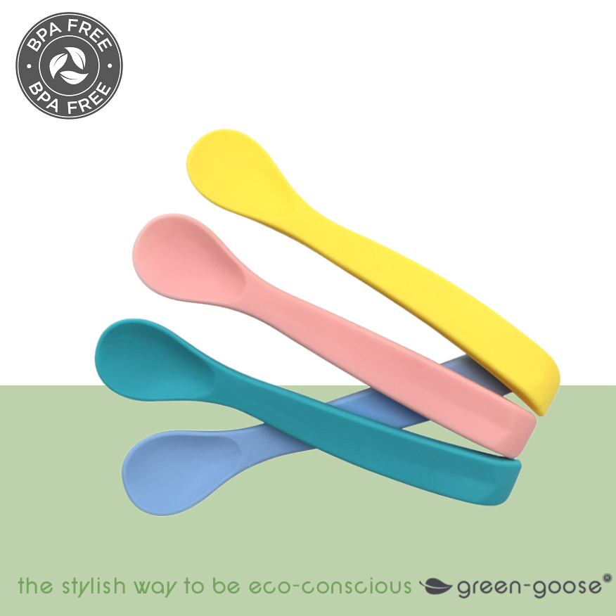 Green-Goose Babylepel Set Gebogen - 4 Stuks