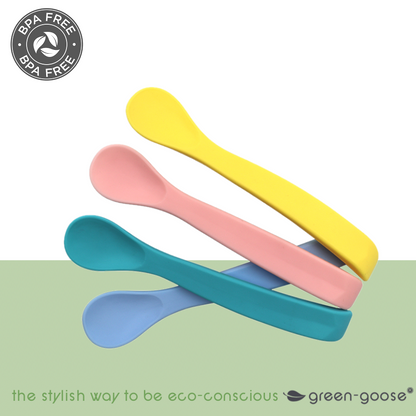 Green-Goose Babylepel Set Gebogen - 4 Stuks