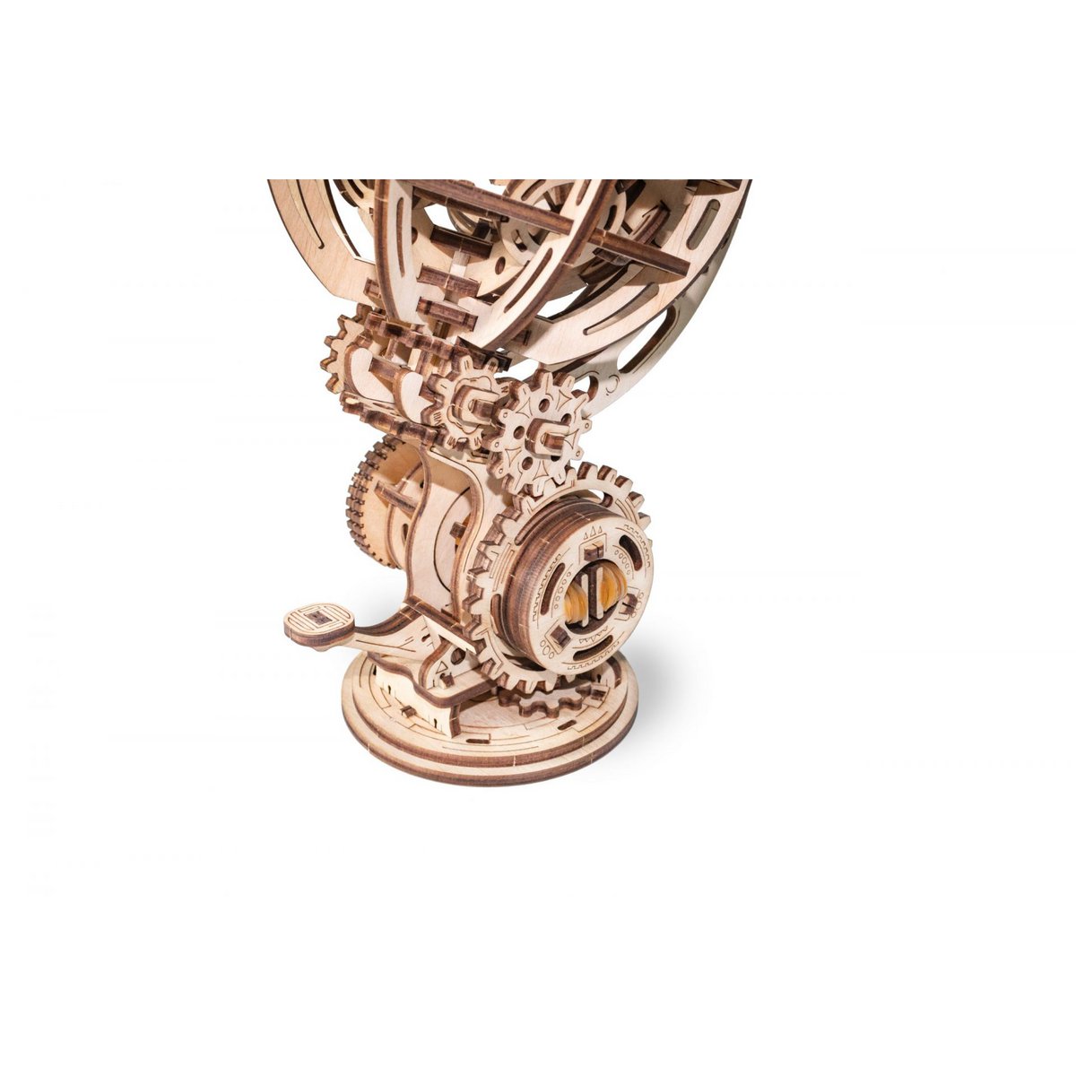 Eco Wood Art (Ewa) 3D Mechanische Puzzel, Kinetic Globe, 723, 16X13X25Cm