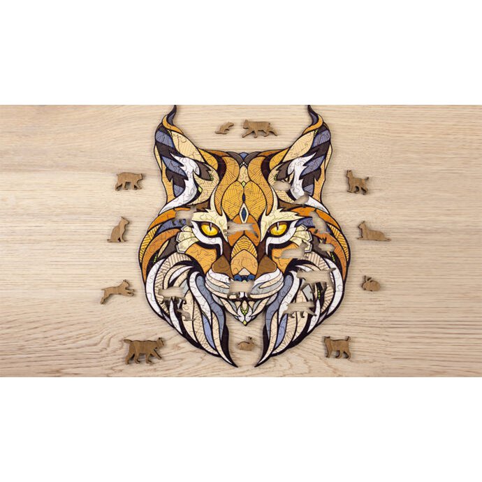Eco Wood Art (Ewa) Houten Legpuzzel Lynx Size M, 1898, 35,3X28X0,5Cm