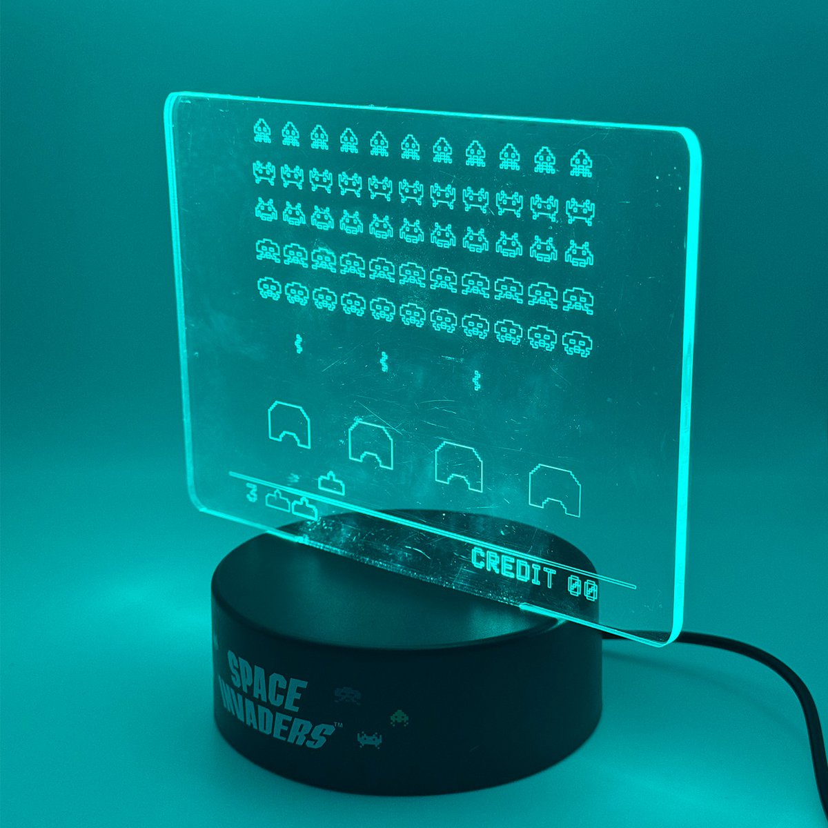 Space Invaders - Acryllamp