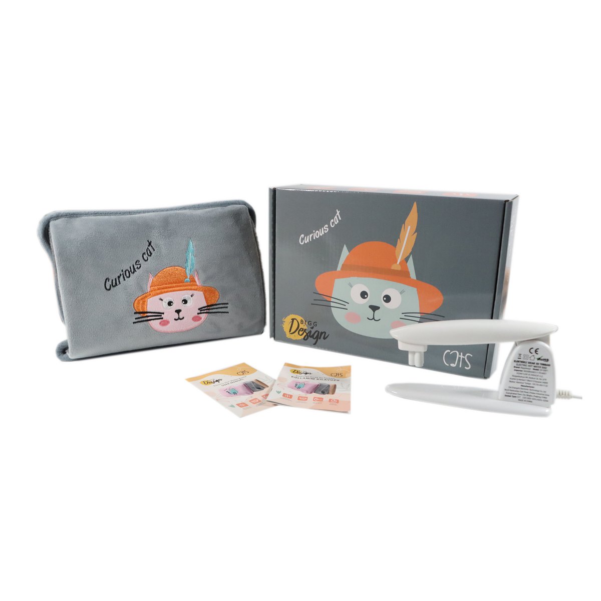 Biggdesign Cat Curious Cat Elektrische Warmwaterkruik