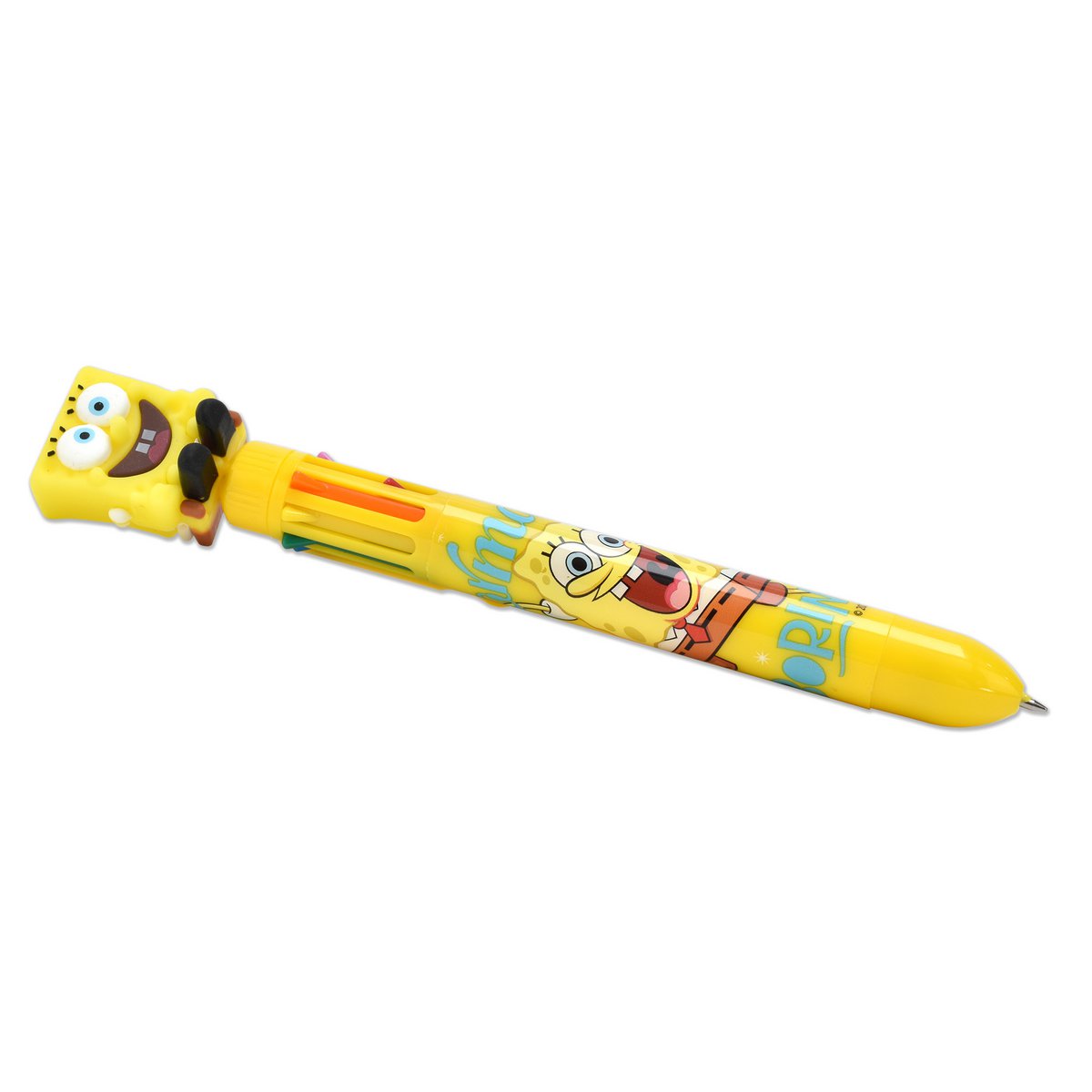 Spongebob Squarepants Pen, Pen Met 8 Verschillende Kleuren, Officiële Merchandise, Ideaal Cadeau-Idee