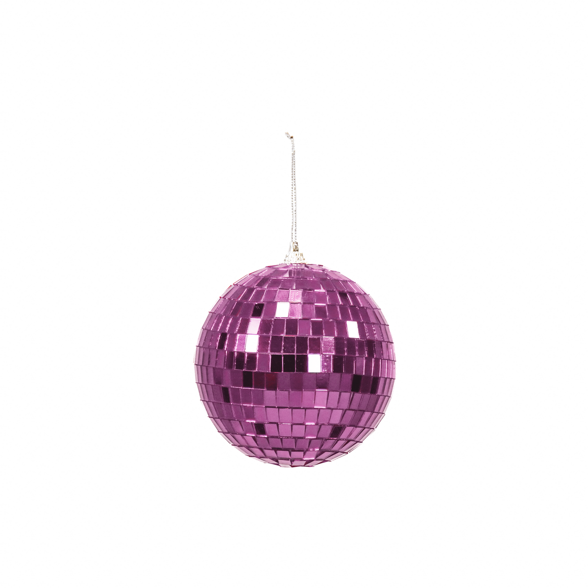 Kerstdecoratie - Kersthanger - Discobal - Foam - Roze - 10X10X10Cm