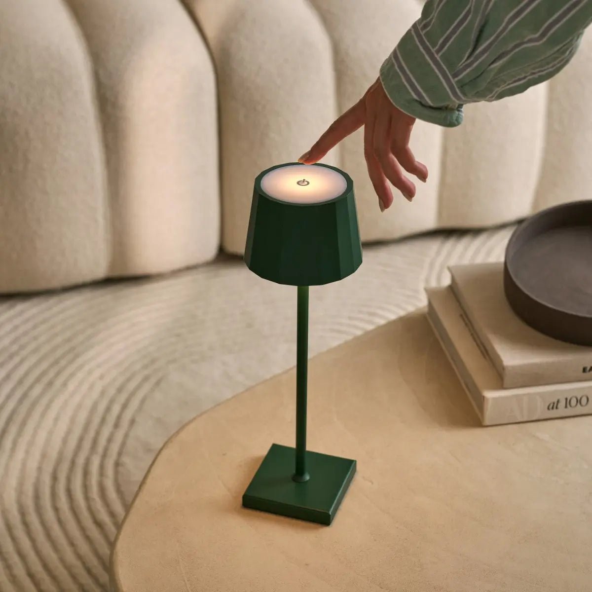 William Pine Green Oplaadbare Tafellamp