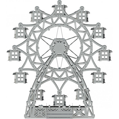 3D Metalen Bouwpakket, Amusement Ride, Metal Time, Mt033, 17X7,5X18Cm