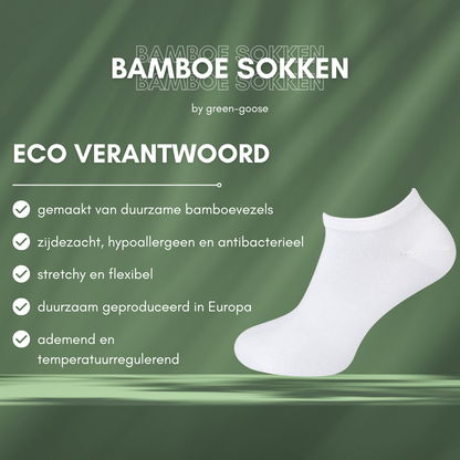 Green-Goose Bamboe Sneakersokken - 5 Paar - Mixed Colors