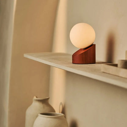 Morris Kastanjebruine Oplaadbare Lamp