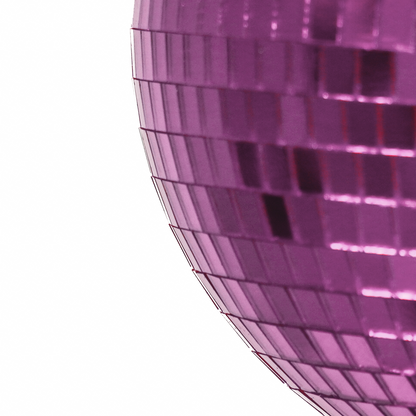 Kerstdecoratie - Kersthanger - Discobal - Foam - Roze - 20X20X20Cm