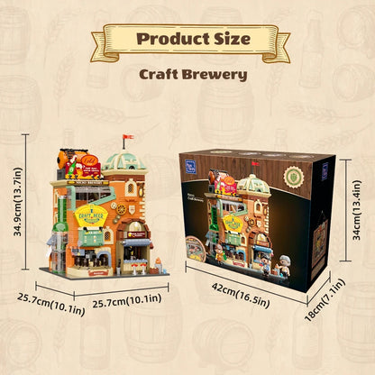 Pantasy, 3D Bouwblokjes, Modular Building, Craft Brewery, 85023, 25,7X25,7X34,9 Cm