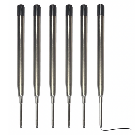 Green-Goose Kurk Pen Navulling - 6 Stuks - Zwart
