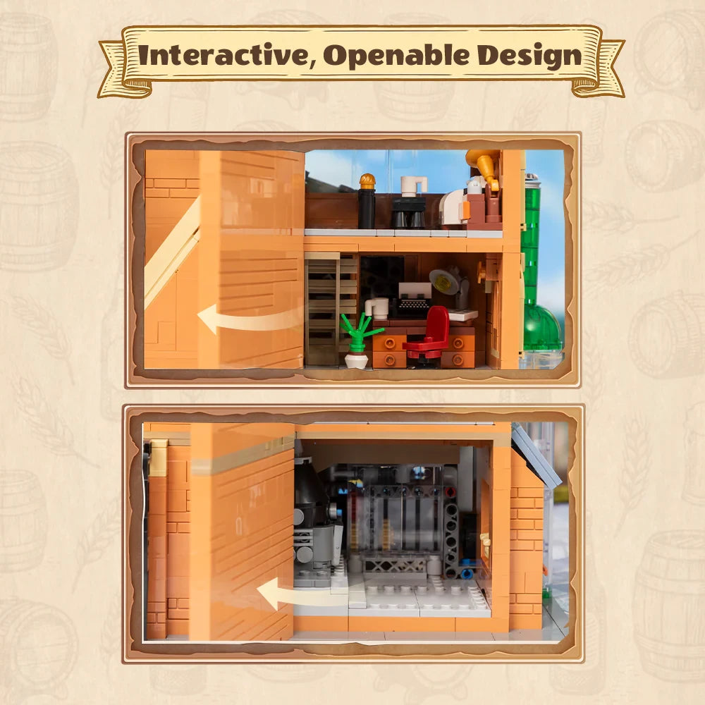 Pantasy, 3D Bouwblokjes, Modular Building, Craft Brewery, 85023, 25,7X25,7X34,9 Cm