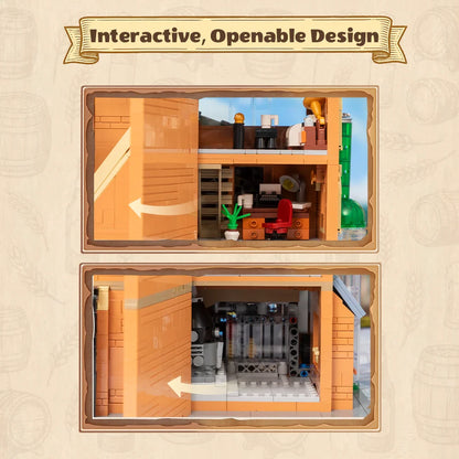 Pantasy, 3D Bouwblokjes, Modular Building, Craft Brewery, 85023, 25,7X25,7X34,9 Cm