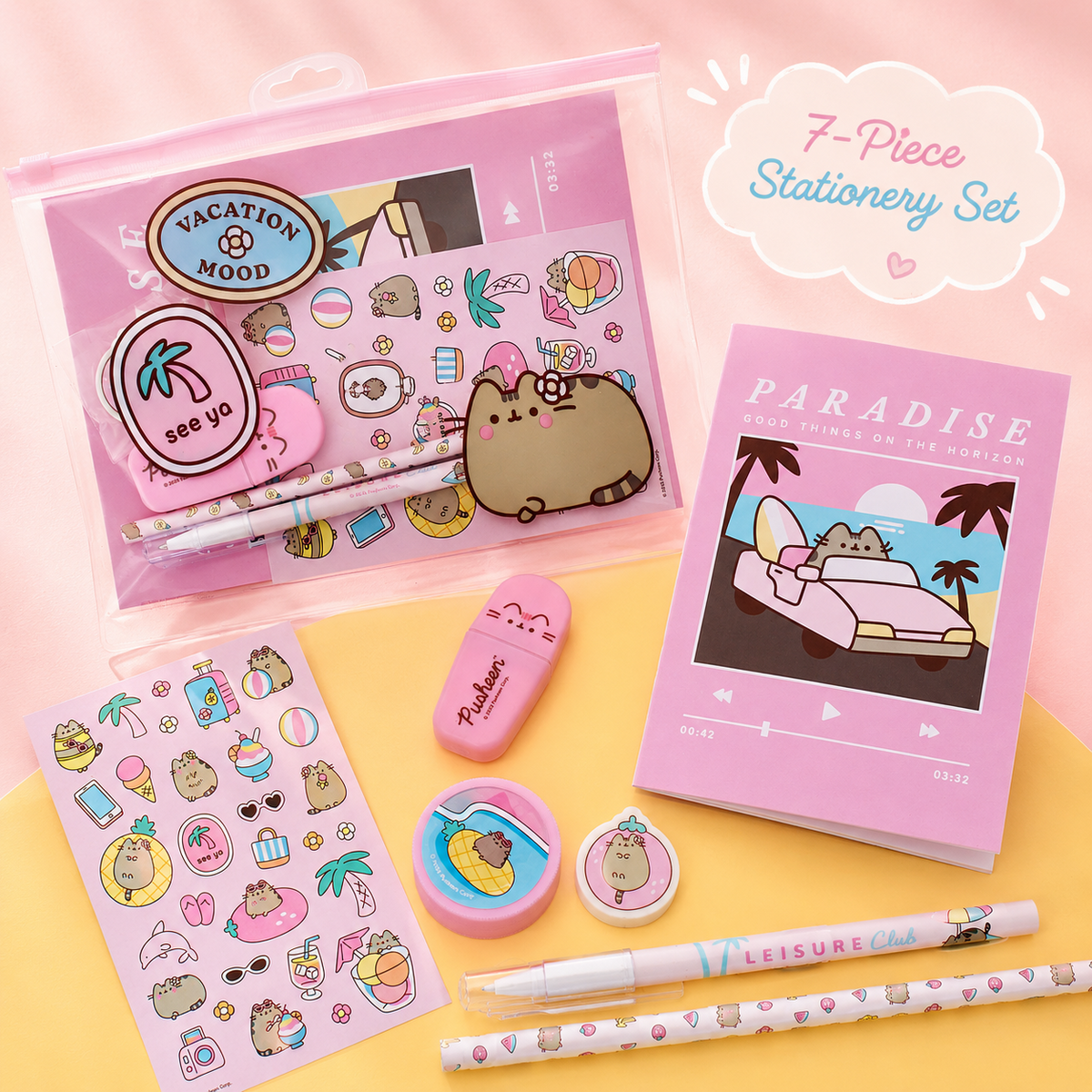 Pusheen - Schrijfwarenset 8-Delig
