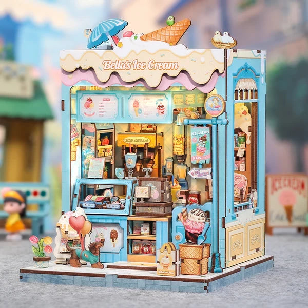 Cutebee, 3D Diy Huisje, Bella's Ice Cream, Cwgc212, 16,0X15,8X20,6Cm
