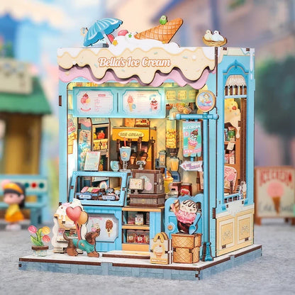Cutebee, 3D Diy Huisje, Bella's Ice Cream, Cwgc212, 16,0X15,8X20,6Cm
