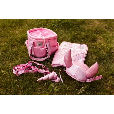 Zadeldekje En Mutsje Roze Voor Hobby Horse