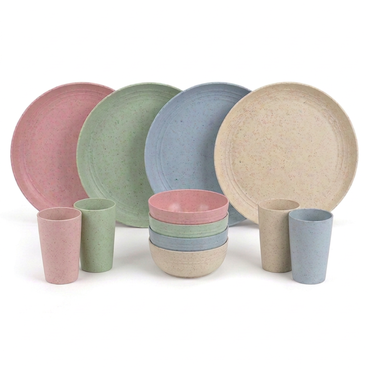 Green-Goose Bio-Based Servies Set - 12-Delig