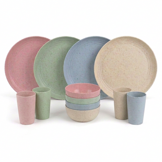 Green-Goose Bio-Based Servies Set - 12-Delig