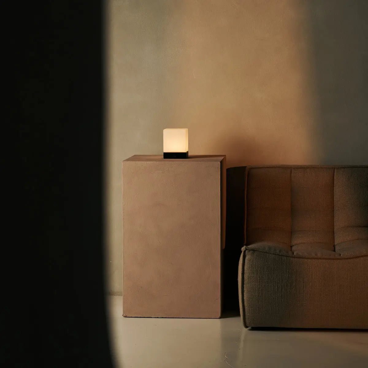 Yce Zwarte Oplaadbare Houten Lamp