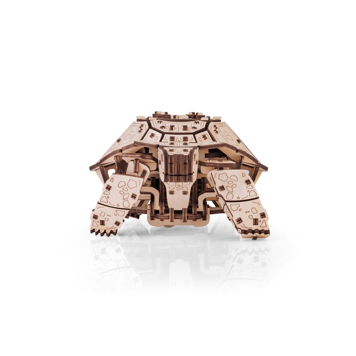 Eco Wood Art (Ewa) 3D Mechanische Puzzel Schildpad/ Turtle, 976, 22,3X16,5X11,6Cm