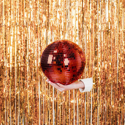 Kerstdecoratie - Kersthanger - Discobal - Schuim - Rood - 25X25X25Cm