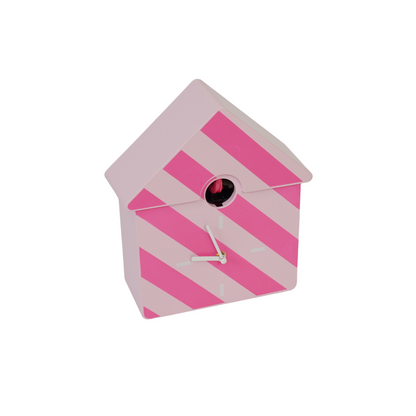 Klokklokkoekjes Koekoekpatroon/Roze- 24X27X9Cm