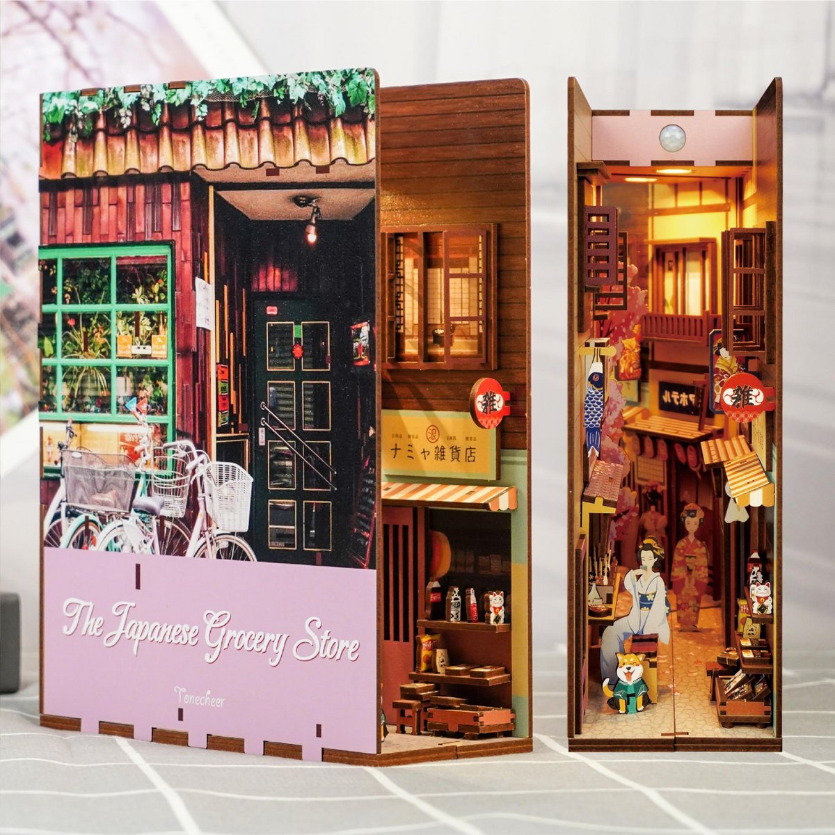 Tonecheer, Diy Book Nook, The Japanese Grocery Store, Tq109, 18,2X8X24,5Cm