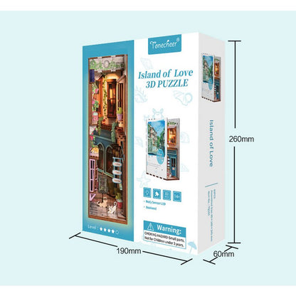 Tonecheer, Diy Book Nook, Island Of Love, Tq105, 18,2X8X24,5Cm
