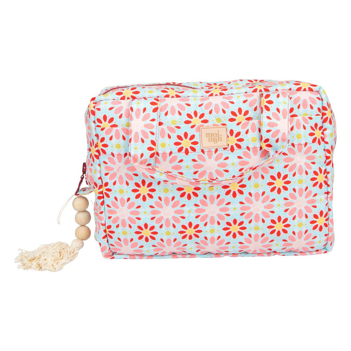 Make-Up Tasje Set "Rode Bloemen"