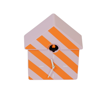 Klokklokkoekoekkoekoekpatroon- Oranje/ Roze- 24X27X9Cm