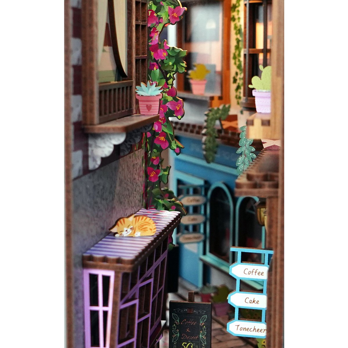 Tonecheer, Diy Book Nook, Island Of Love, Tq105, 18,2X8X24,5Cm