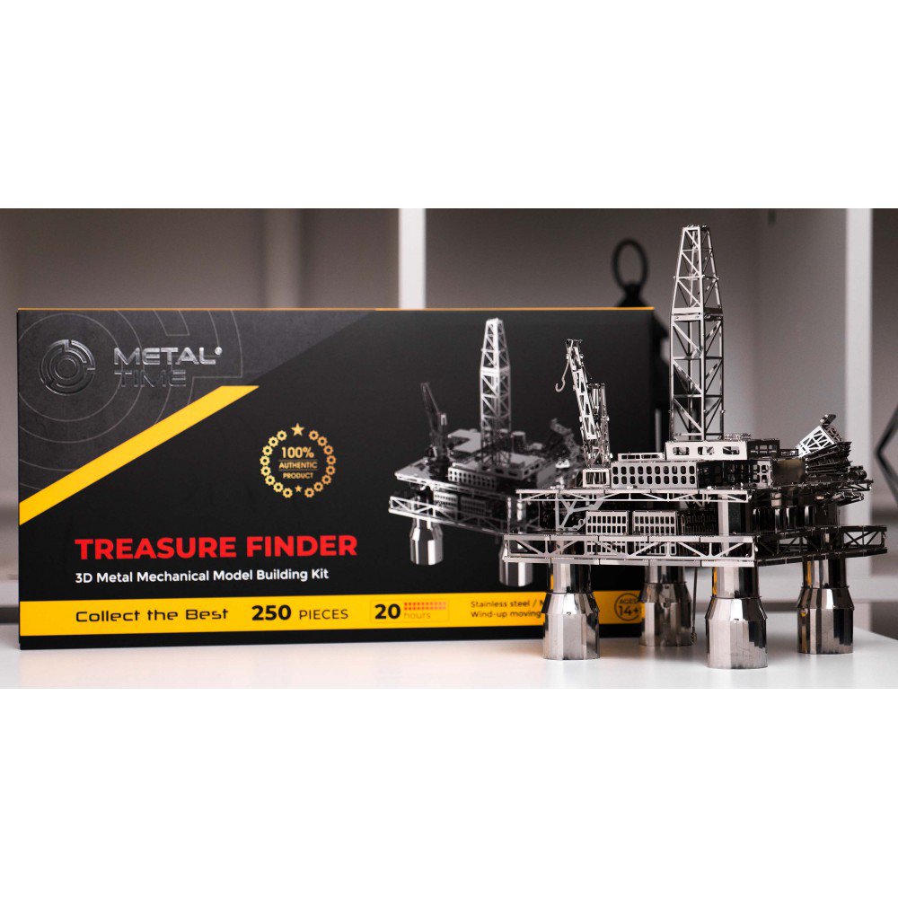 3D Metalen Bouwpakket, Treasure Finder, Metal Time, Mt008, 16X15X23Cm