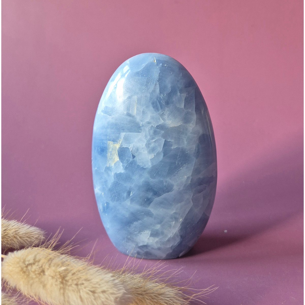 Edelsteen Celestien Freeform – Zachtblauwe Ruststeen